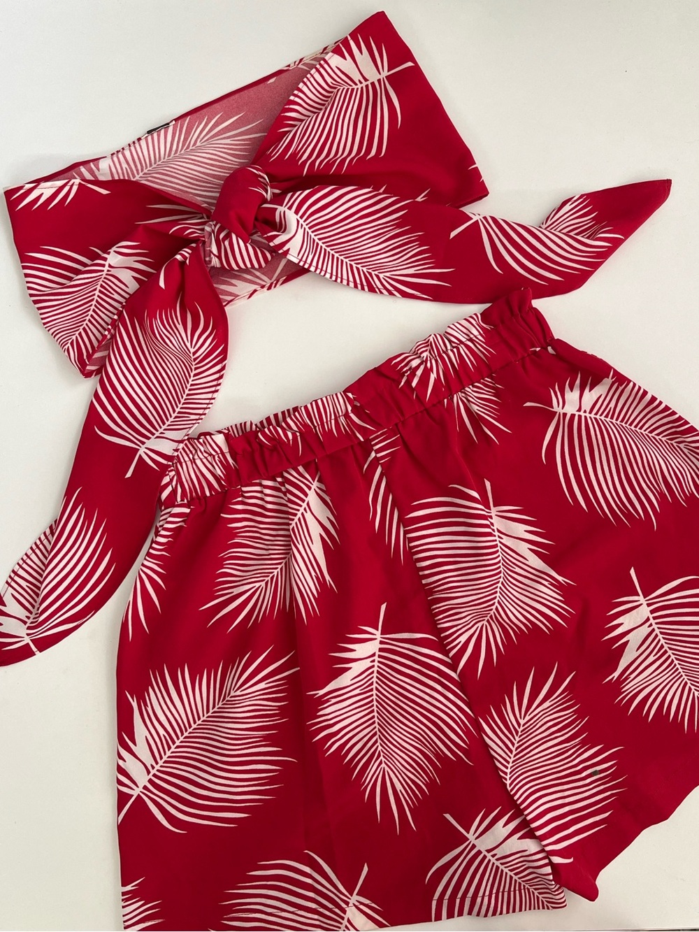 Tropical Print Two-Piece Set